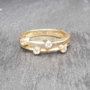 gold ring 2 18k