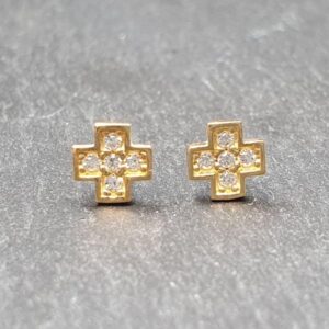 gold earrings 452